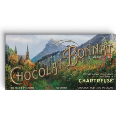 Chocolat Bonnat Chartreuse 75% Dark Chocolate Bar aged in a Chartreuse Cask