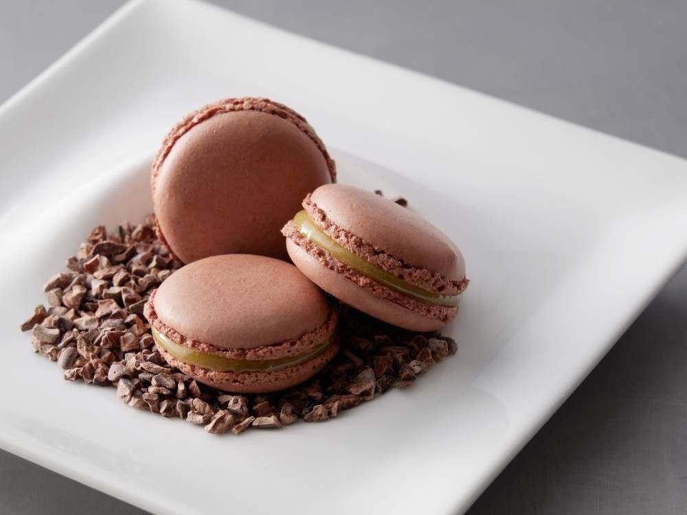 Olive oil macarons
