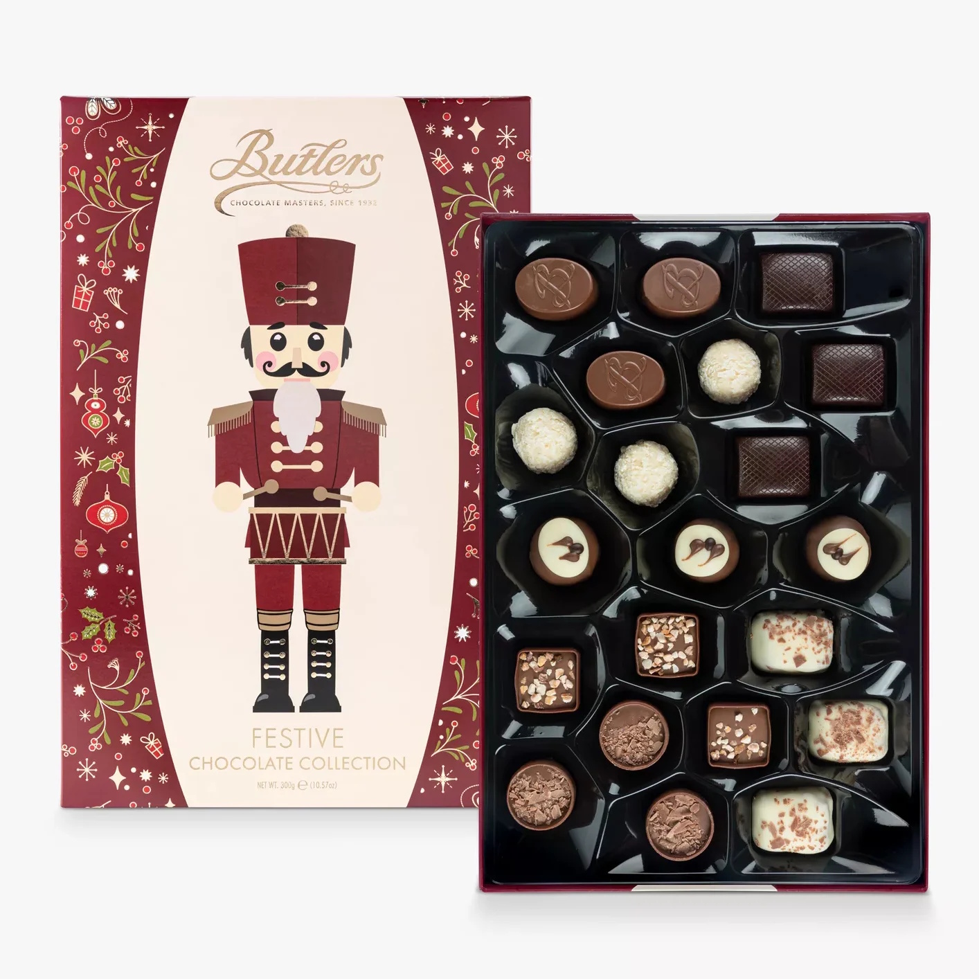 Butlers Festive Chocolate Collection with Assorted Chocolates Open