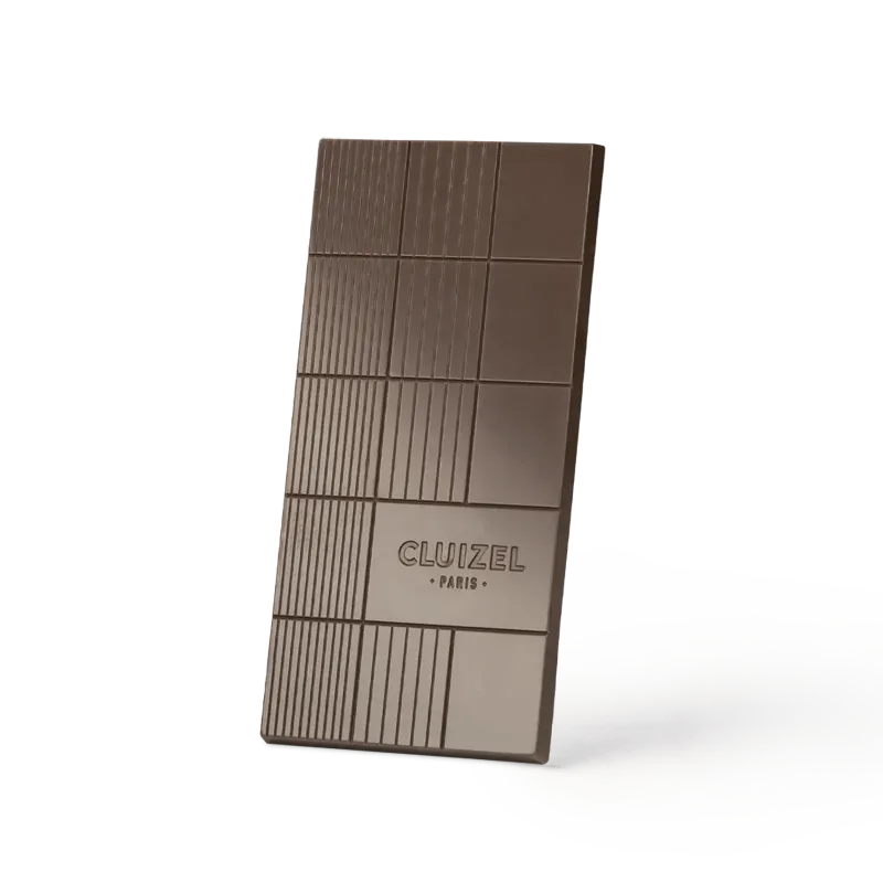 Cluizel Dark Chocolate Bar Open