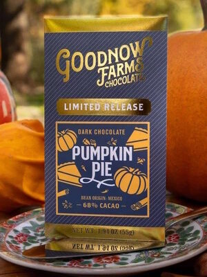 Goodnow Farms Limited Release Mexico 68% Dark Chocolate Pumpkin Pie Bar