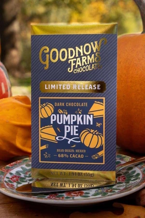 Goodnow Farms Limited Release Mexico 68% Dark Chocolate Pumpkin Pie Bar