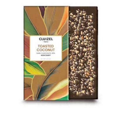Cluizel 65% Dark Chocolate Bar with Toasted Coconut