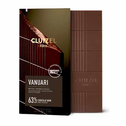 Cluizel Vanuari 63% Dark Chocolate Bar