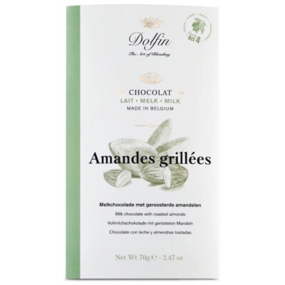 Dolfin 37% Milk Chocolate Bar with Roasted Almonds