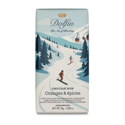 Dolfin 60% Dark Chocolate Bar with Oranges and Spices